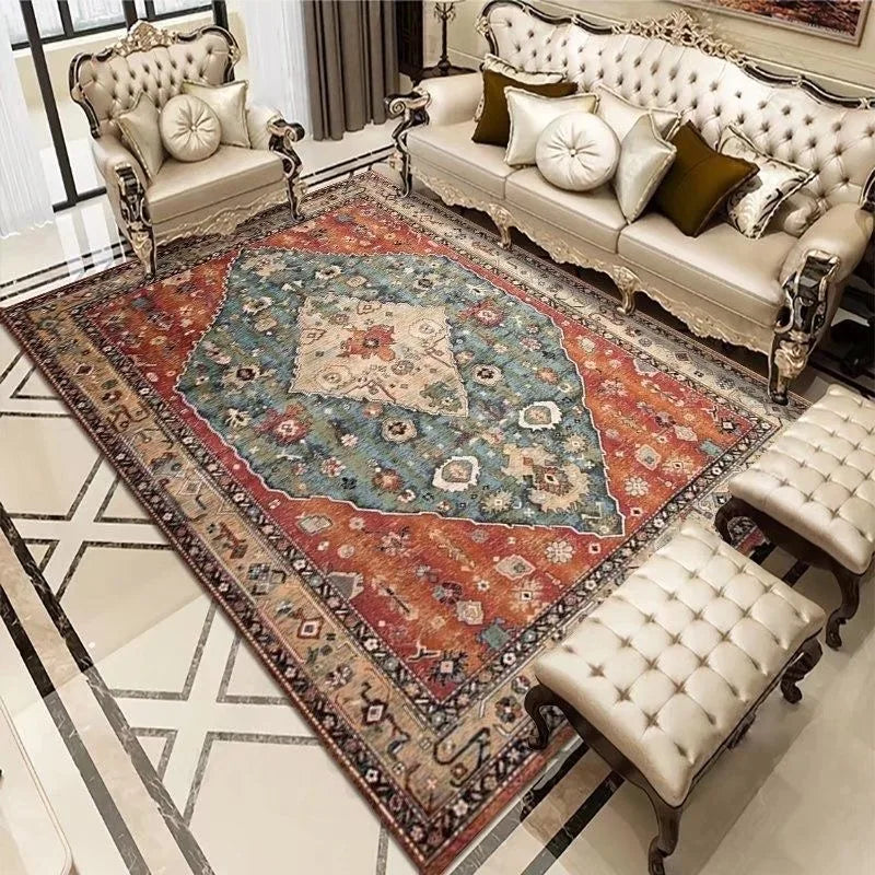 Bohemia Deluxe Living Room Rug – Bohemia Living Room Rugs offer a perfect blend of style and functionality for your home or commercial spaces. Crafted from 100% polyester with a mo
