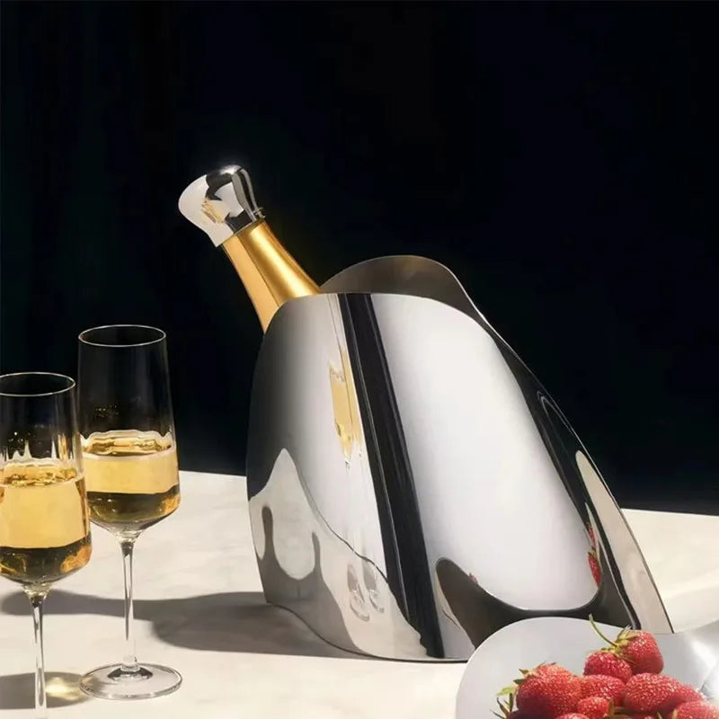 Stainless Steel Ice Bucket - handmade