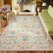 Floral Butterfly Bedroom Rug - handmade