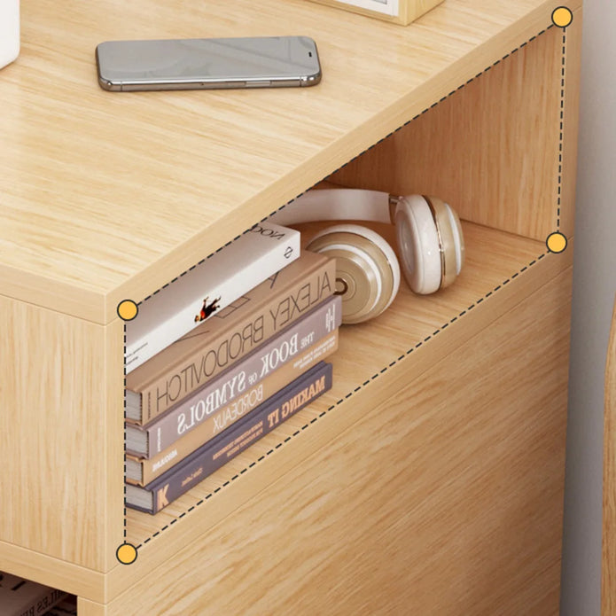 Solid Wood Bedside Table - handmade