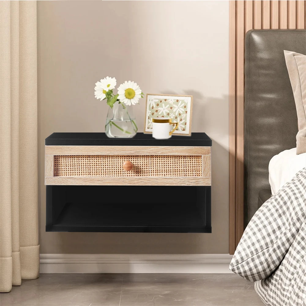 Wall Mounted Floating Bedside Table - handmade