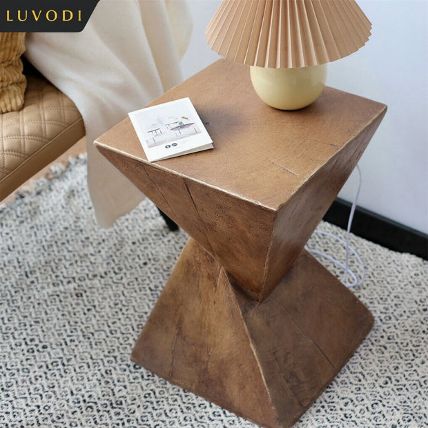 Concrete Accent Table – LUVODI Modern Square Coffee Table – Minimalist Wooden Design for Contemporary Living Rooms Refine your space with the LUVODI Modern Square Coffee Table, cra