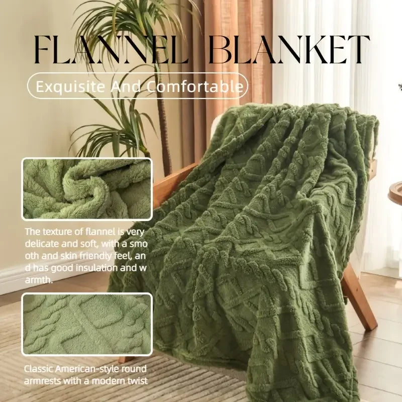 Ultra-Soft 3D Plush Luxurious Fleece Blanket - handmade