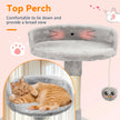 Passerscat Cat Tree Cat Tower With Toy For Indoor Cats Multi-Level With Scratching Posts Cat House Cozy Condo Padded Top Perches - handmade