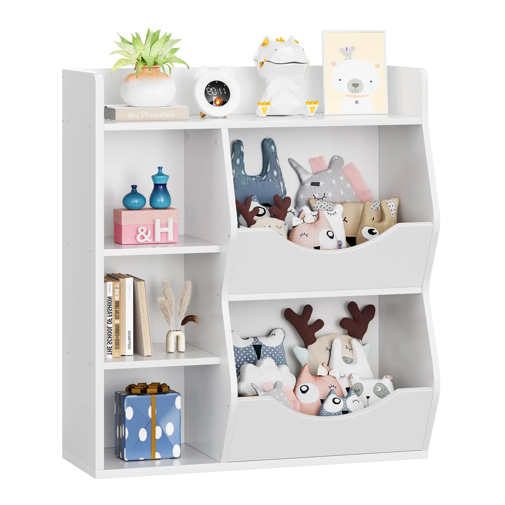 Kids Bookshelf Storage - handmade