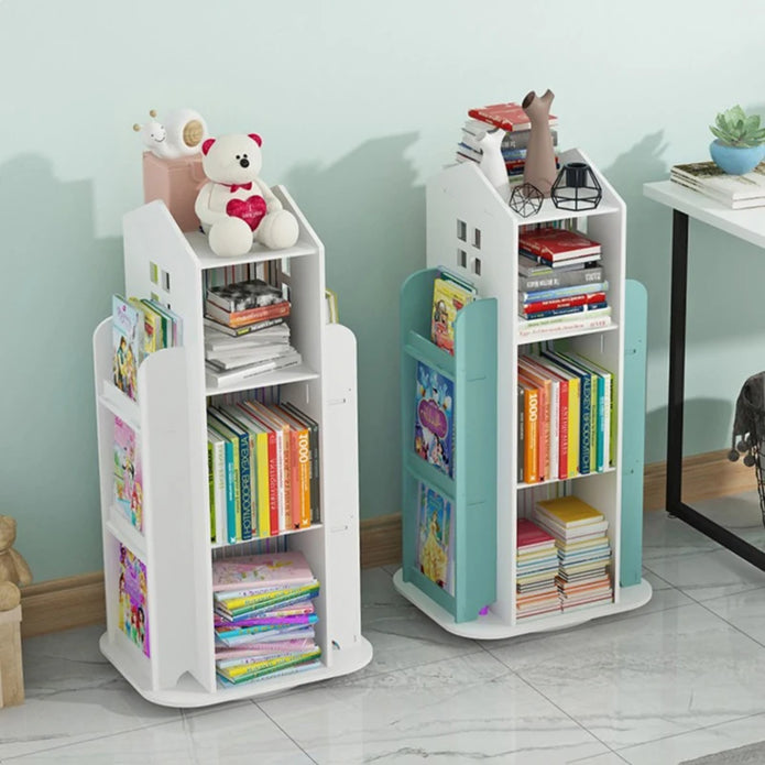 Rotating Kids Bookshelf - handmade