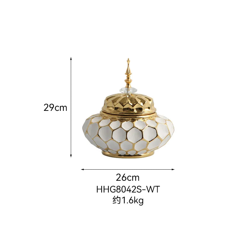 Porcelain Ginger Jar - handmade