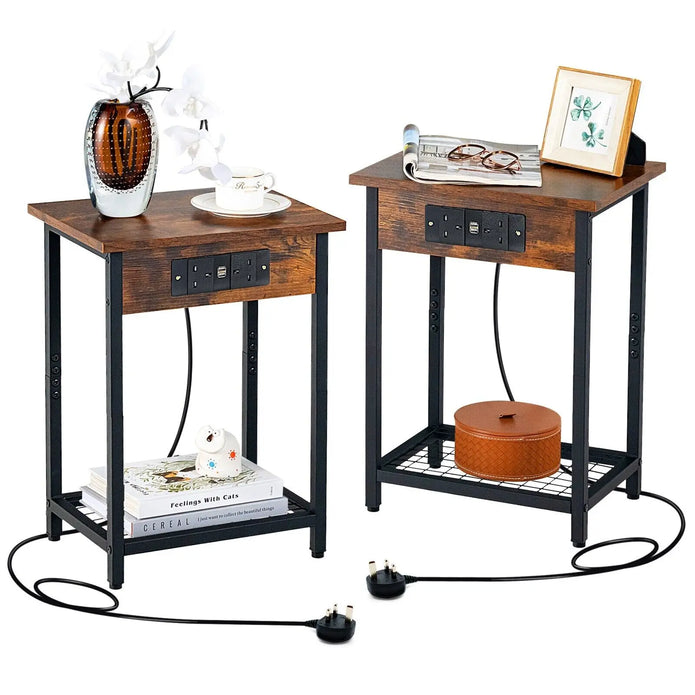 Set of 2 Nightstands - handmade