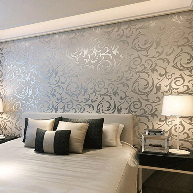 Decorative Pattern Wallpaper - handmade