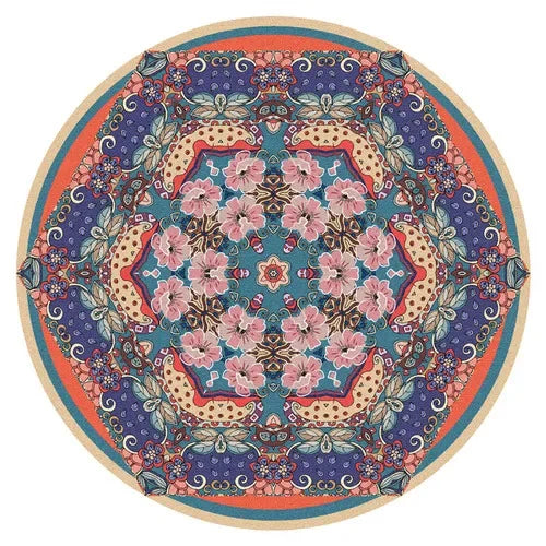 Persian Style Round Rug 1 - handmade