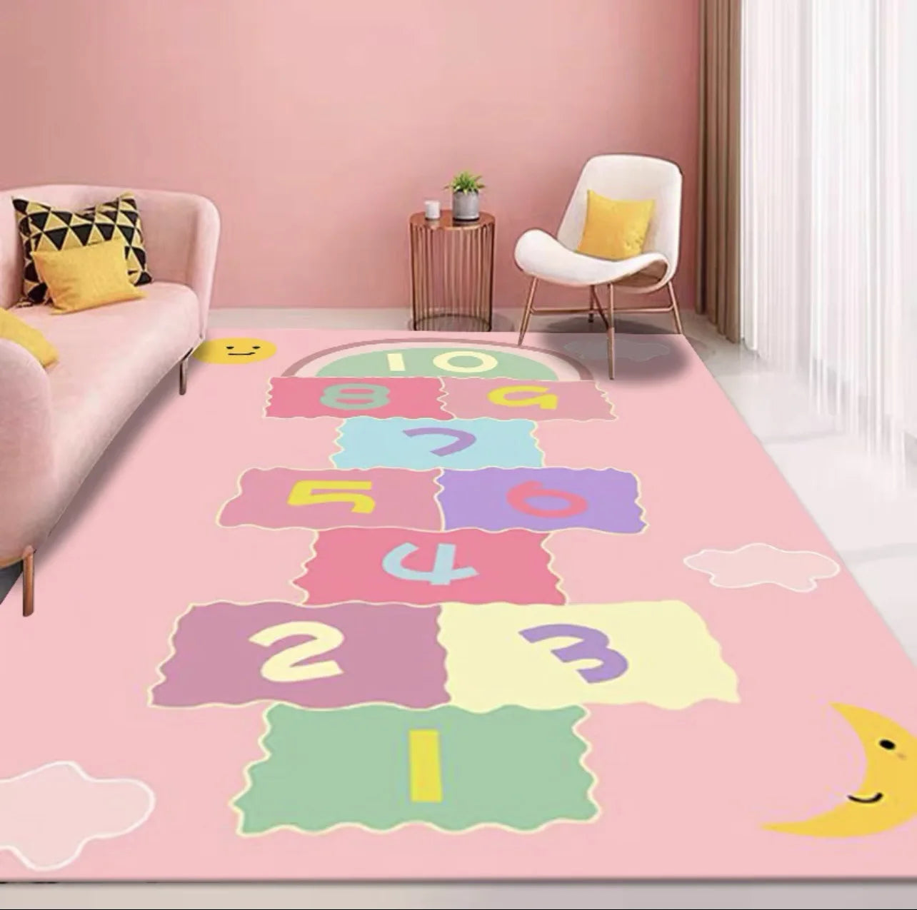 Cartoon Hopscotch Play Mat - handmade