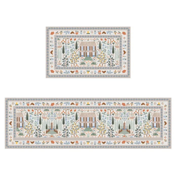 French Kitchen Waterproof Floor Mat - handmade