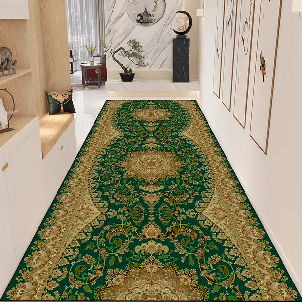 Retro Persian Corridor Runner Rug - handmade