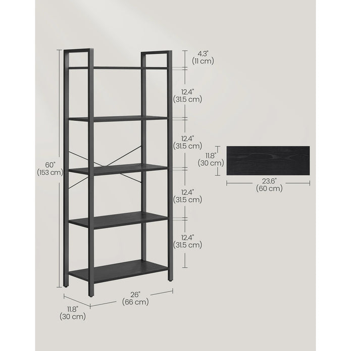 VASAGLE 5-Tier Bookcase - handmade