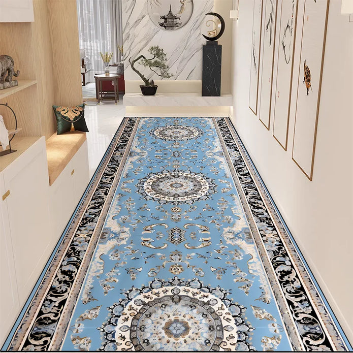 Retro Persian Corridor Runner Rug - handmade