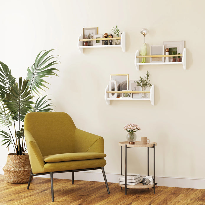 White Kids Wall Shelves - handmade