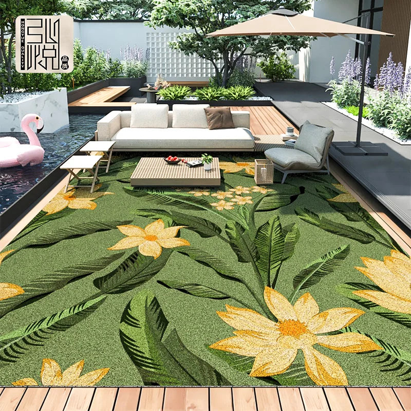 Fresh Summer Outdoor Carpet - handmade