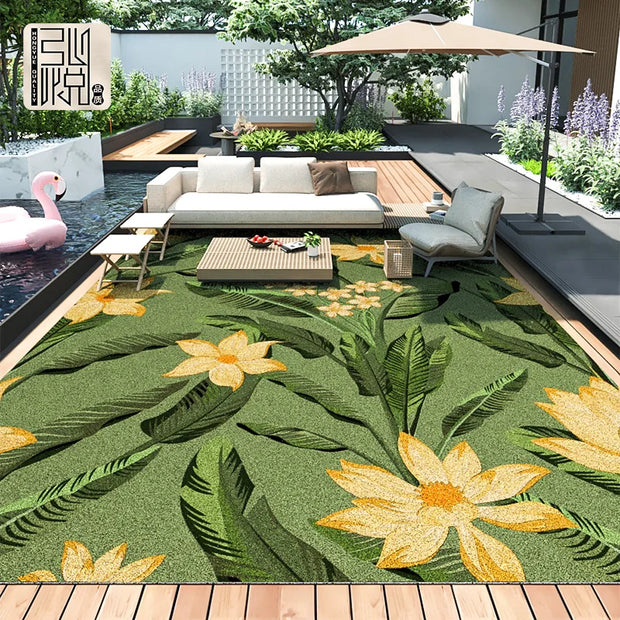 Fresh Summer Outdoor Carpet - handmade