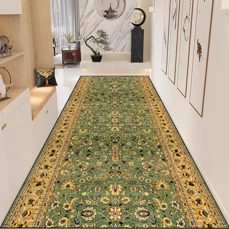 Retro Persian Hallway Runner Rug - handmade