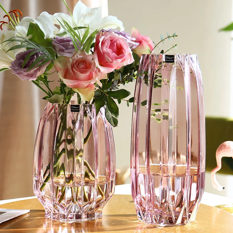 Transparent Glass Vase - handmade