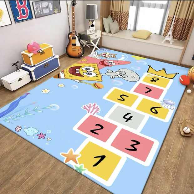 Cartoon Hopscotch Play Mat - handmade