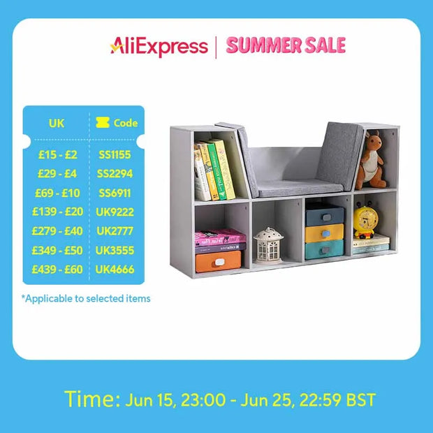 Kids Storage Cabinet Grey - handmade