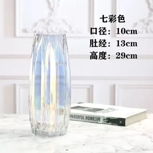 Transparent Glass Vase - handmade