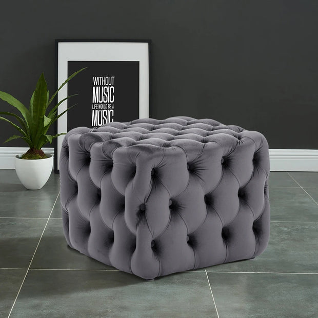 Square Footstool Cushion - handmade