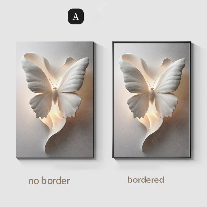 Butterfly LED Wall Mural Lamp - handmade