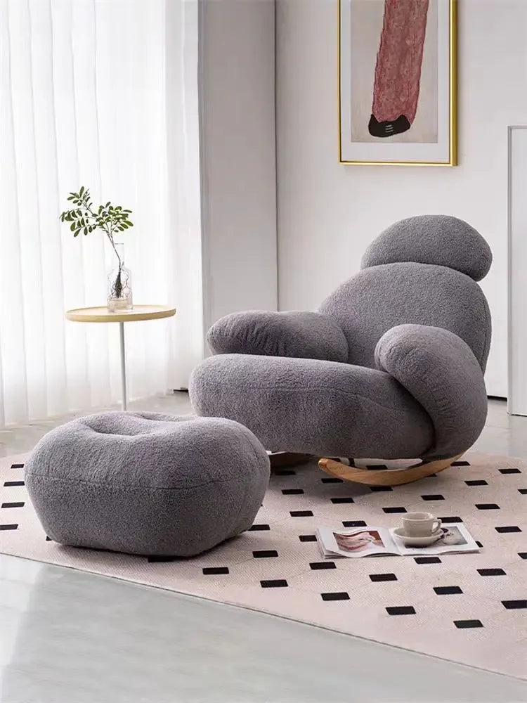 Nordic Single Rocking Chair - handmade