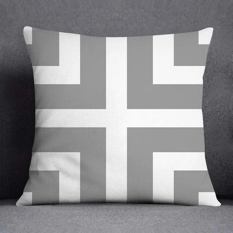 Geometric Cushion Cover - handmade