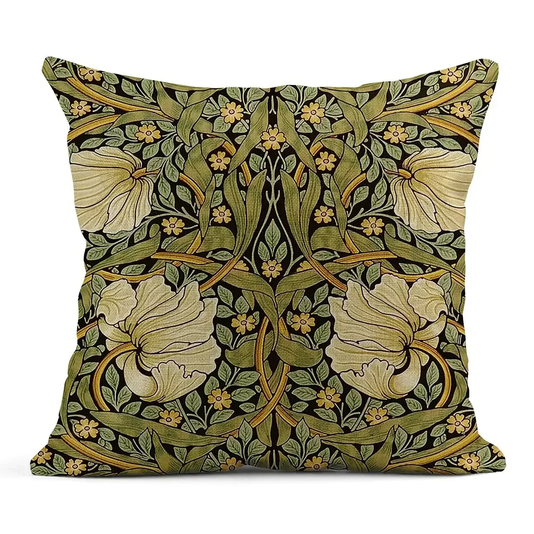 Vintage Flower Pillow Cover - handmade