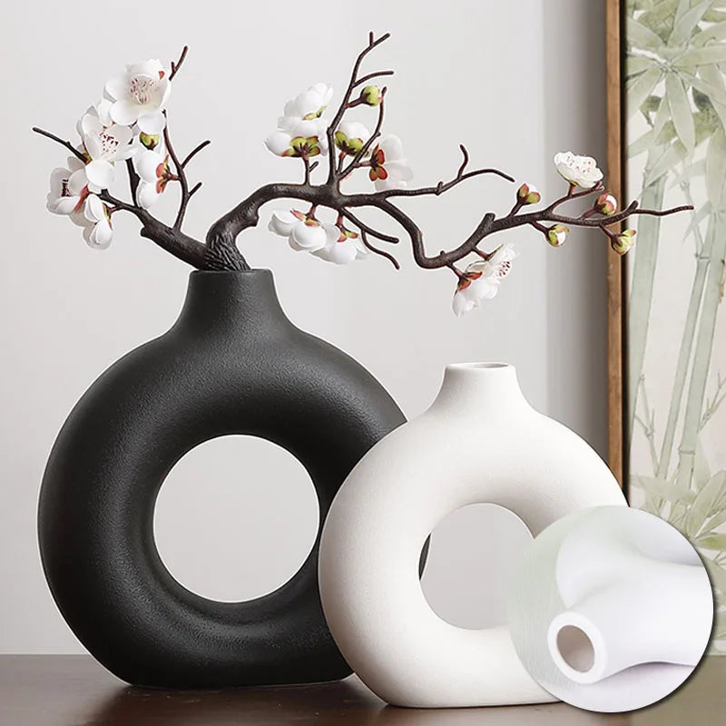 Donut Shape Vase - handmade