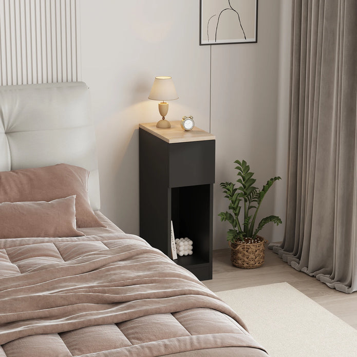 BonChoice Slim Tall Bedside Table - handmade