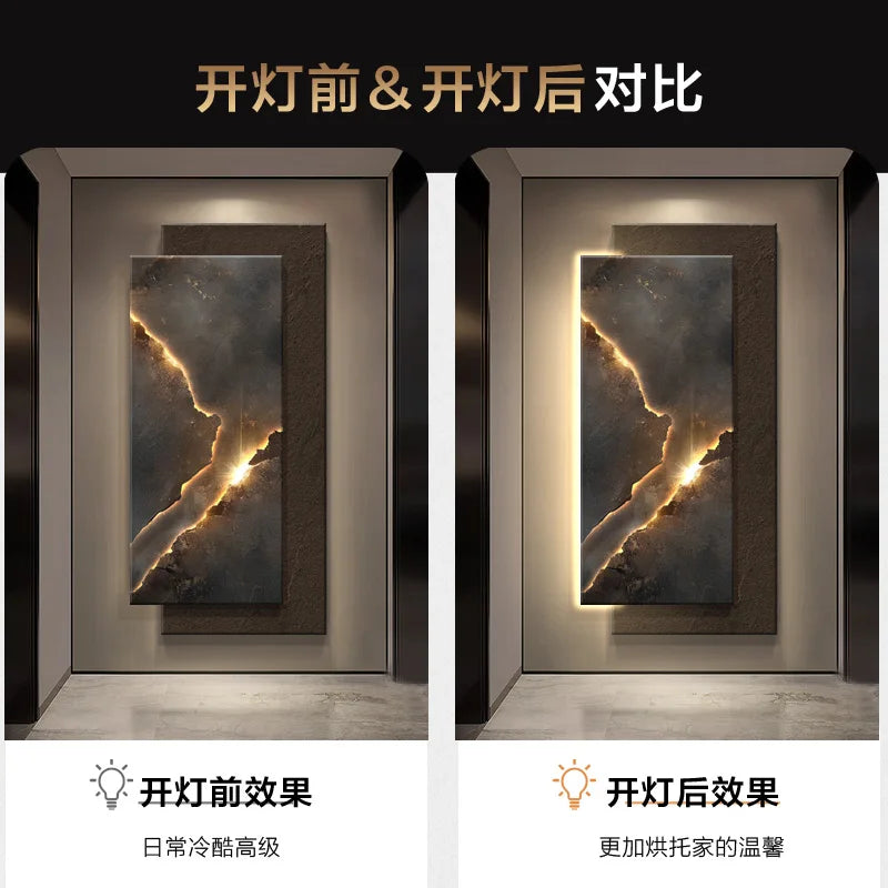 Light Luxury 3D LED Wall Lamp - handmade