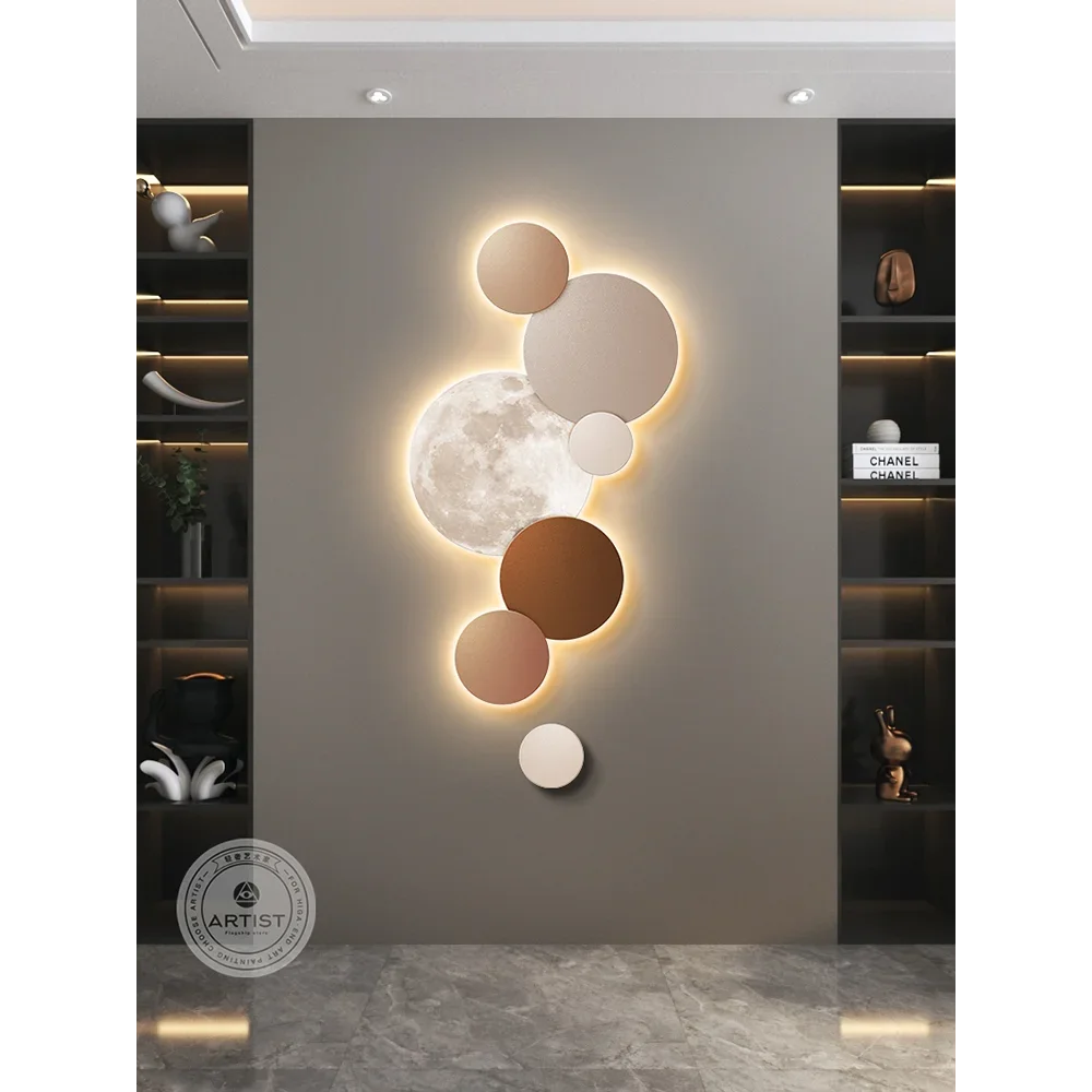 Modern LED Wall Lamp Painting - handmade