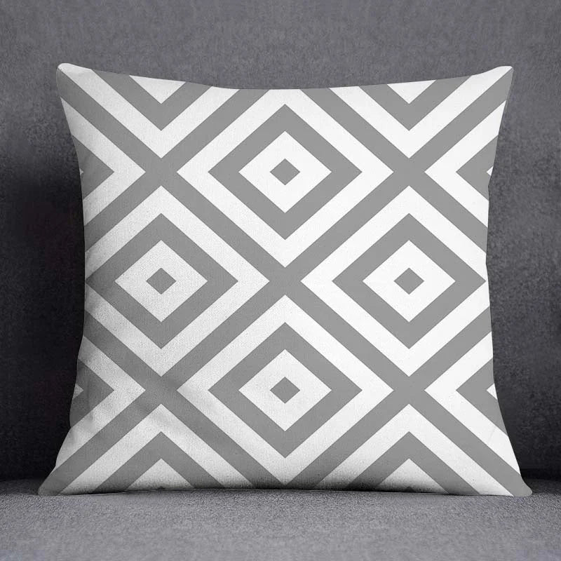 Geometric Cushion Cover - handmade