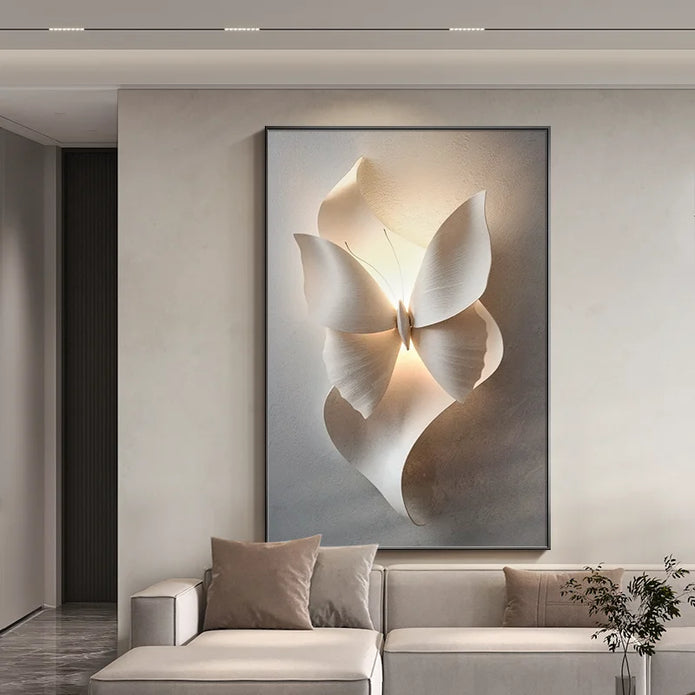 Butterfly LED Wall Mural Lamp - handmade