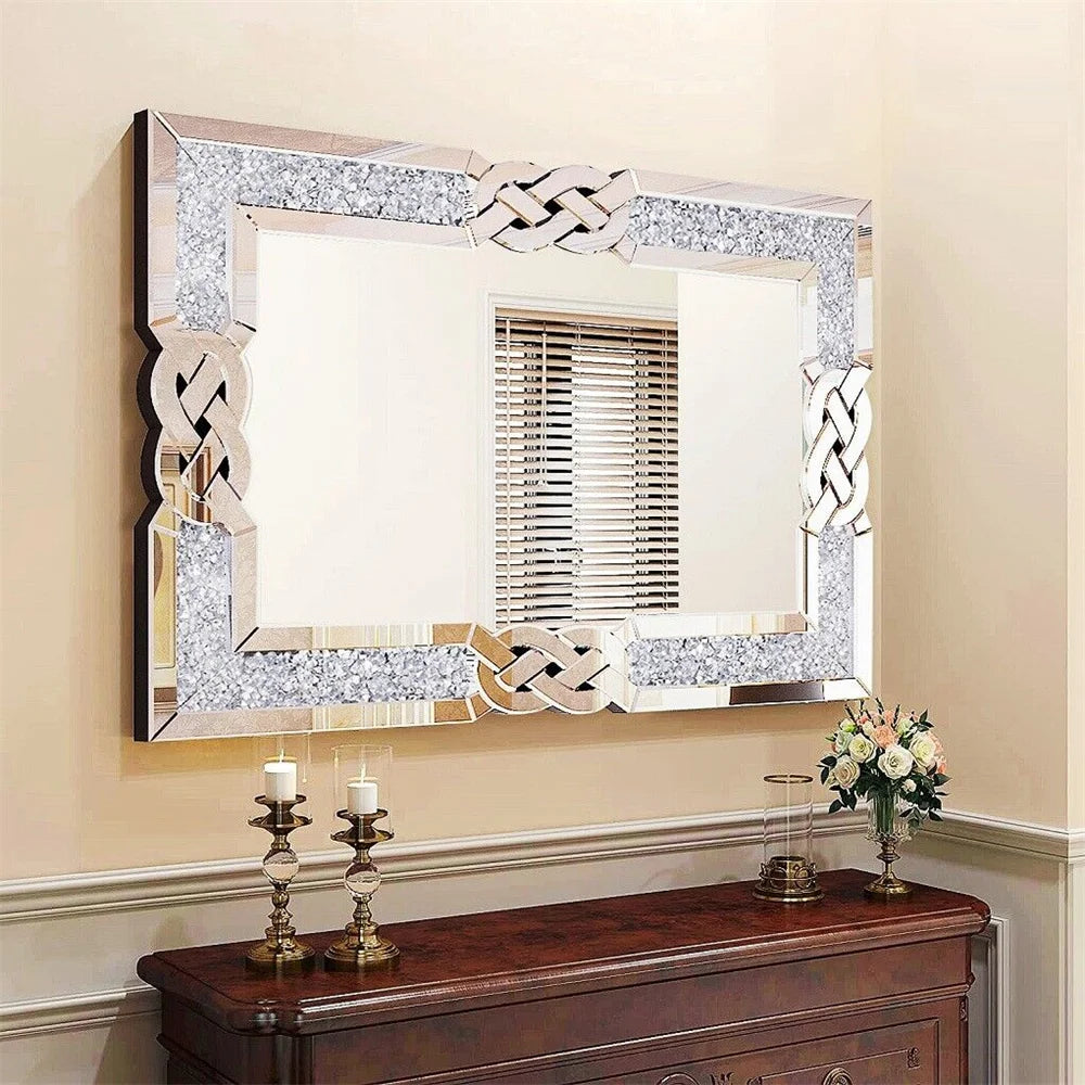 Silver Wall Mirror - handmade