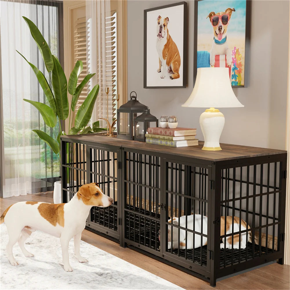 Wooden Dog Crate - handmade