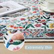 Floral Machine Washable Rug - handmade