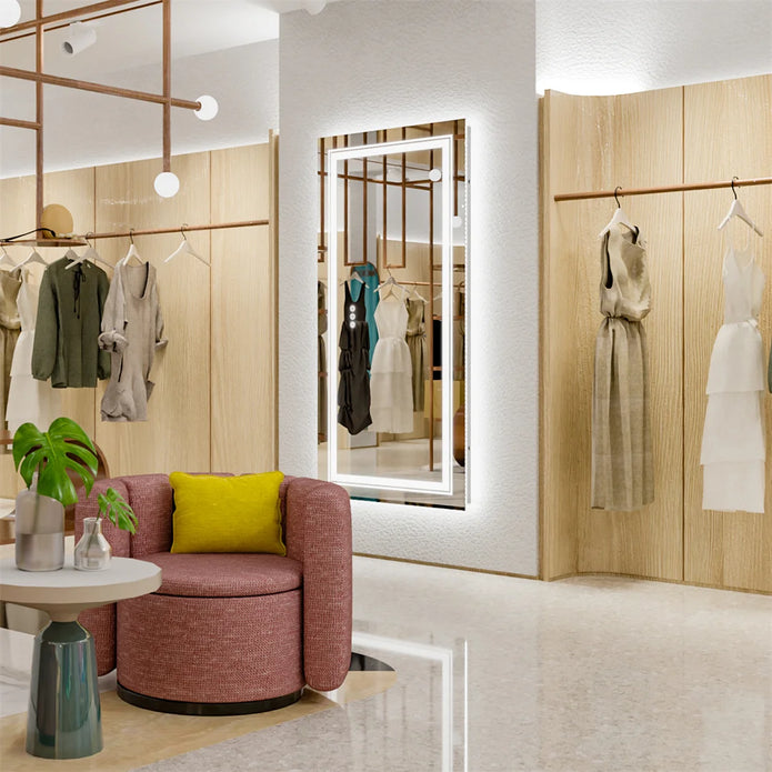 Full-Length Bathroom Mirror - handmade