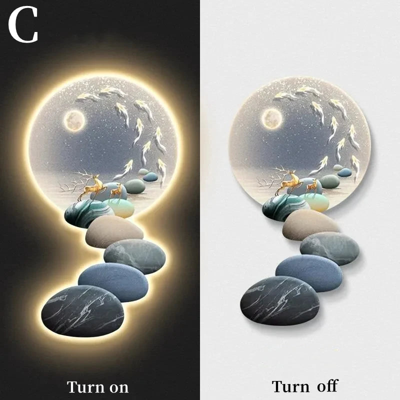 Luxury Nordic LED Wall Lamp - handmade