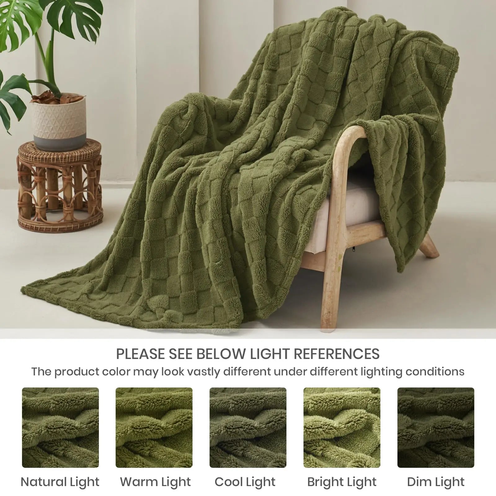 Cosy Fleece Sofa Throw Blanket - handmade