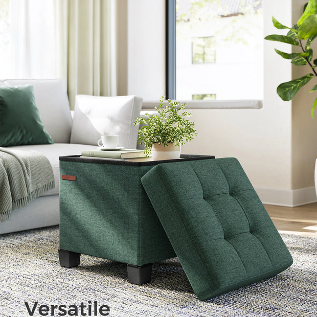 Foldable Storage Ottoman - handmade