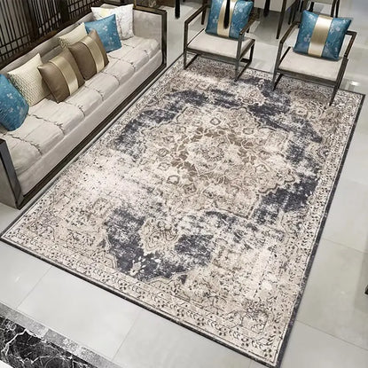 Boho Deluxe Area Rug – Washable, Anti-Slip Carpet for Living Room & Bedroom