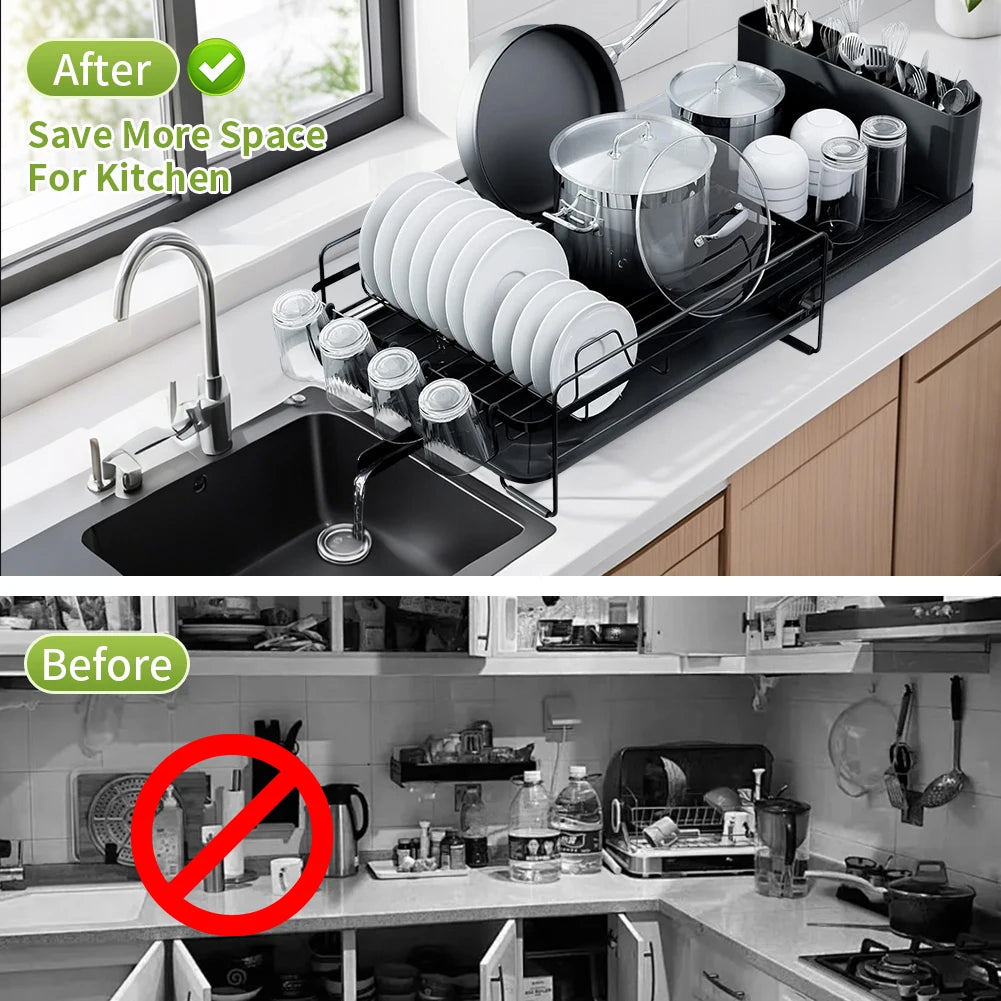 Extendable Kitchen Dish Drainer - handmade