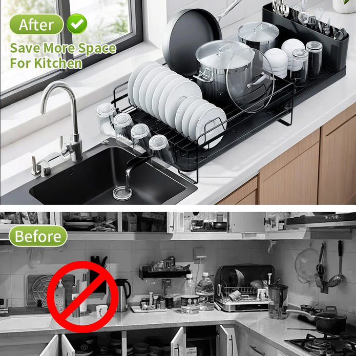 Extendable Kitchen Dish Drainer - handmade