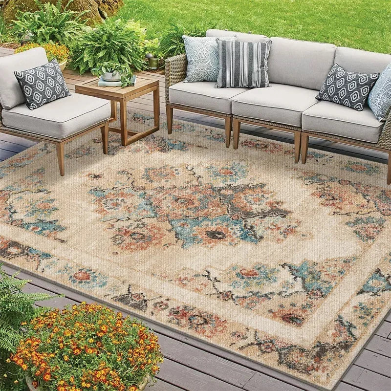 Bohemian Outdoor Carpet Mat - handmade