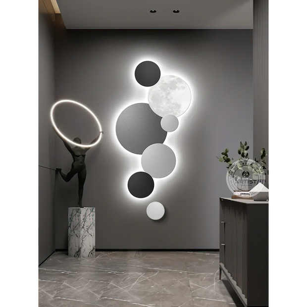 Modern LED Wall Lamp Painting - handmade
